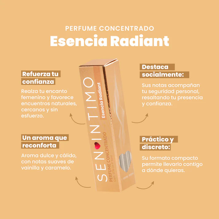 PERFUME CONCENTRADO CON FEROMONAS SEN INTIMO - RADIANT 10ML. SEN INTIMO